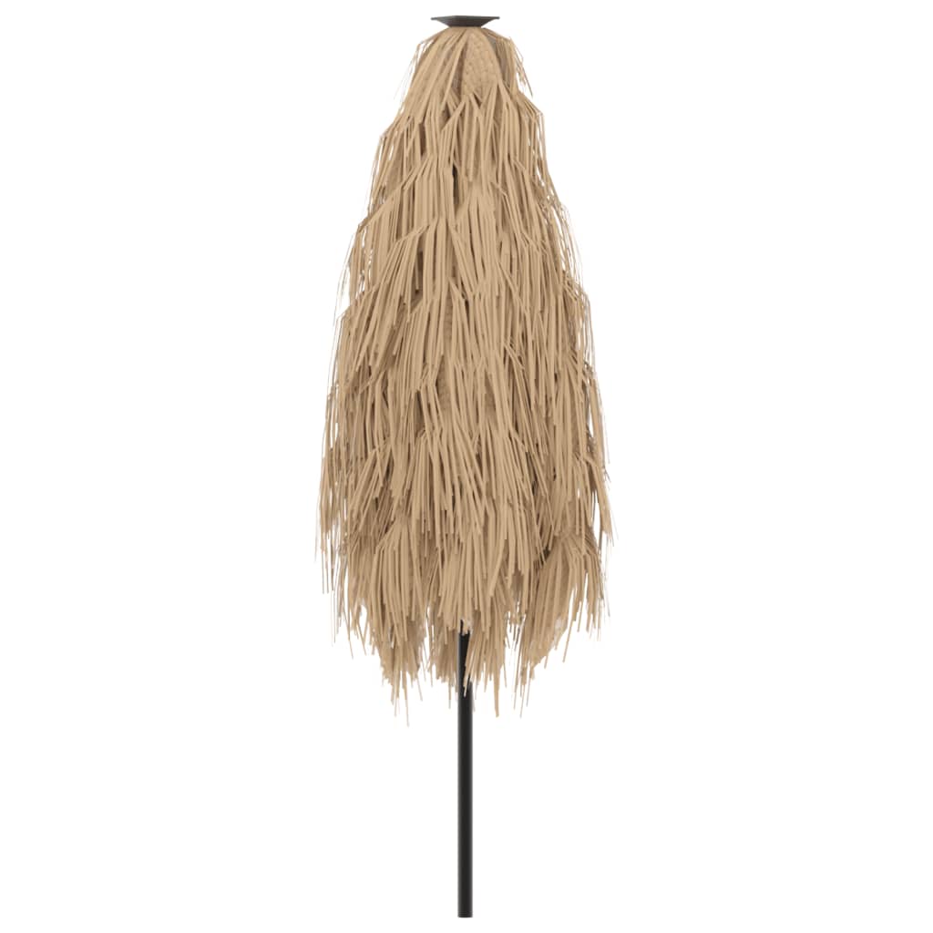 vidaXL Parasol de jardin avec mât en acier marron 223x223x213 cm