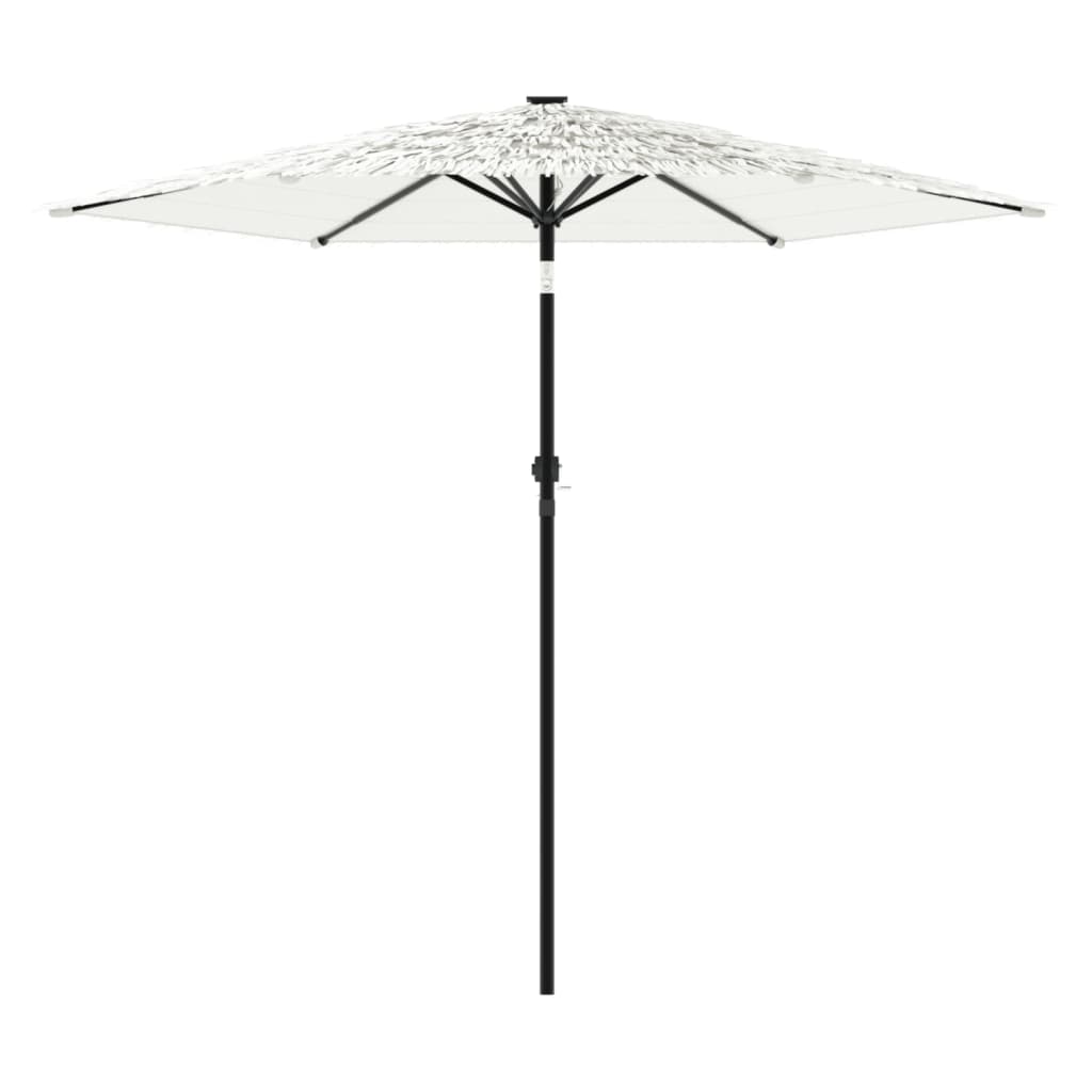 vidaXL Parasol de jardin avec mât en acier blanc 268x268x226 cm