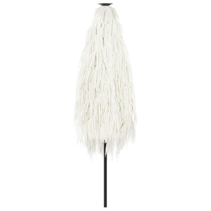 vidaXL Parasol de jardin avec mât en acier blanc 268x268x226 cm