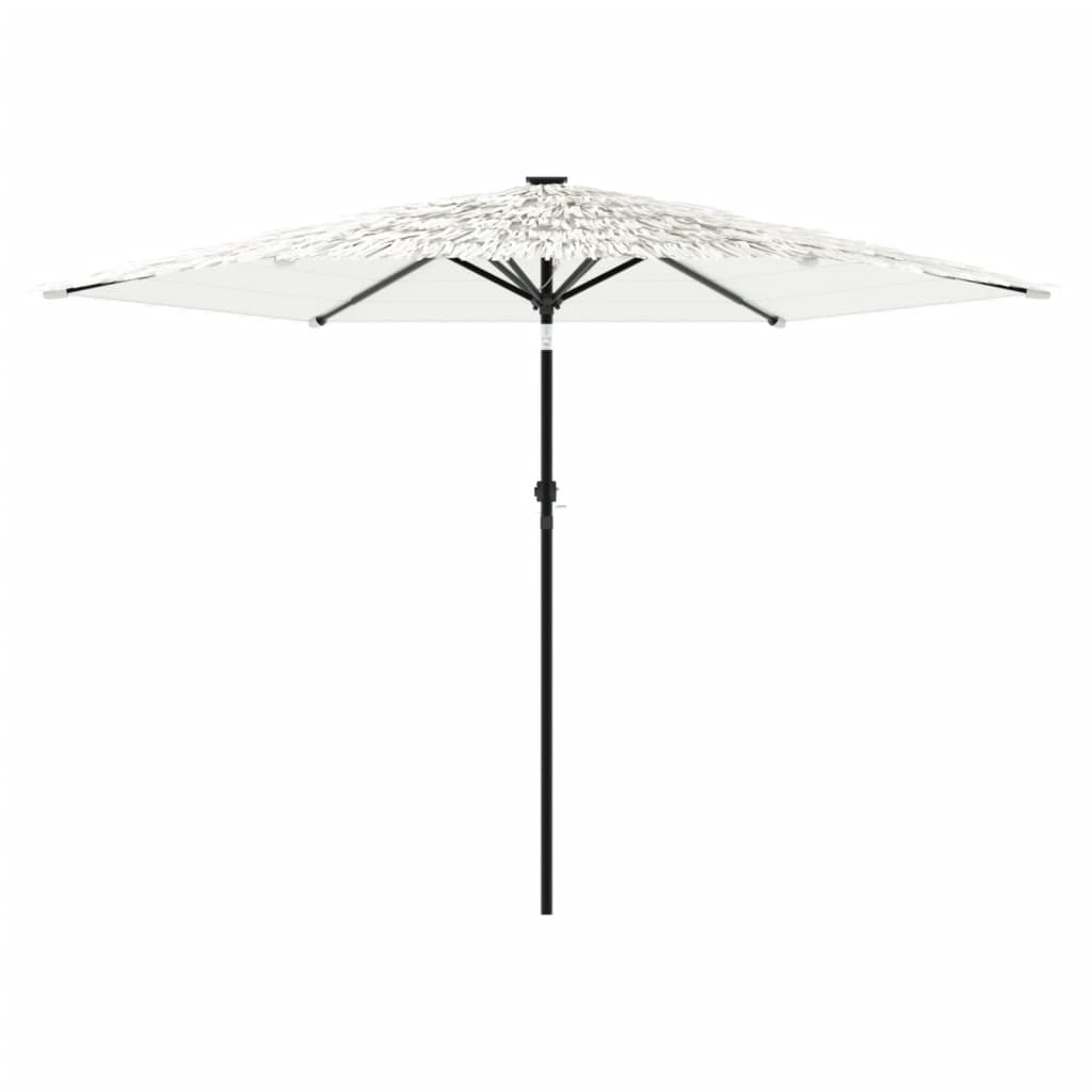 vidaXL Parasol de jardin avec mât en acier blanc 288x288x225 cm