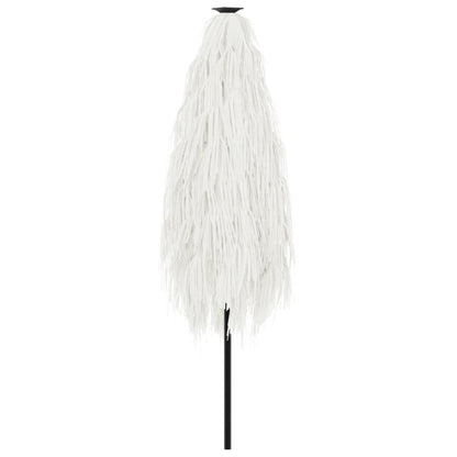 vidaXL Parasol de jardin avec mât en acier blanc 288x288x225 cm