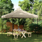 vidaXL Tente de réception pliable escamotable taupe 292x292x315 cm