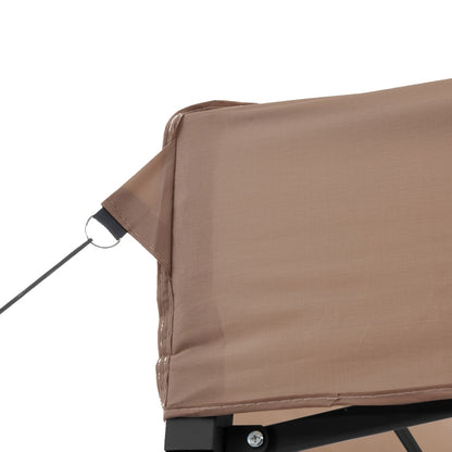 vidaXL Tente de réception pliable escamotable marron 292x292x315 cm