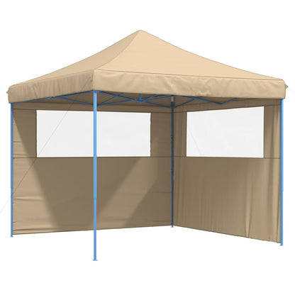 vidaXL Tente de réception pliable escamotable avec 2 parois latérales
