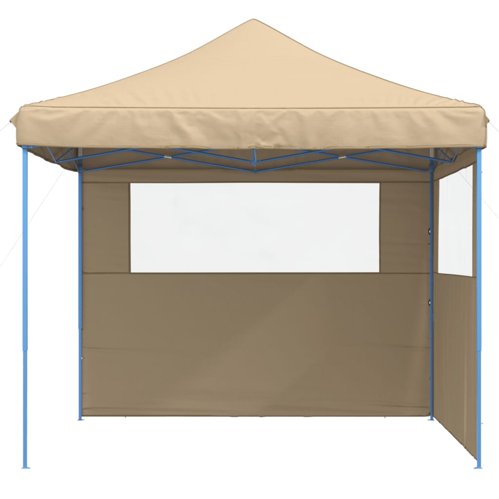 vidaXL Tente de réception pliable escamotable avec 2 parois latérales