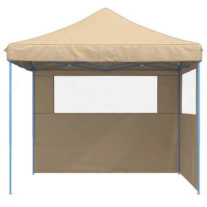 vidaXL Tente de réception pliable escamotable avec 2 parois latérales
