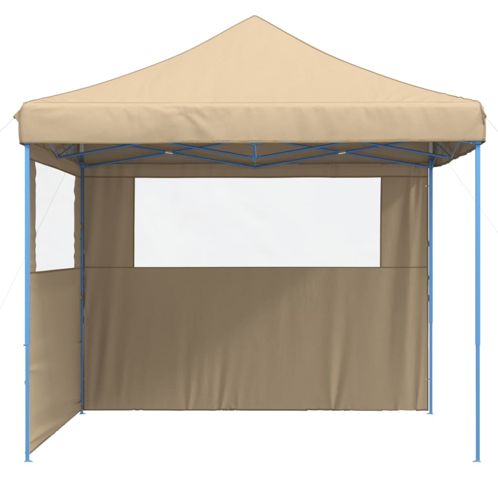 vidaXL Tente de réception pliable escamotable avec 2 parois latérales