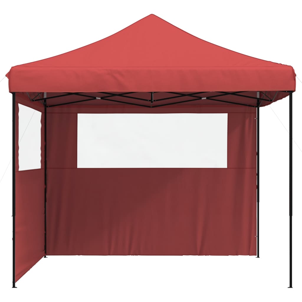 vidaXL Tente de réception pliable escamotable avec 2 parois latérales