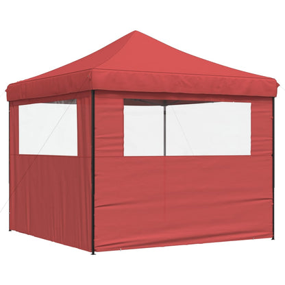 vidaXL Tente de réception pliable escamotable avec 2 parois latérales