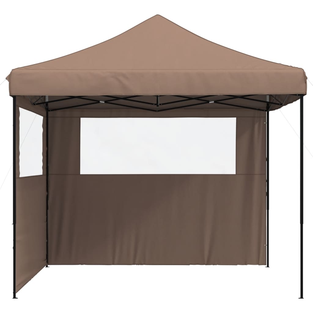 vidaXL Tente de réception pliable escamotable avec 2 parois latérales