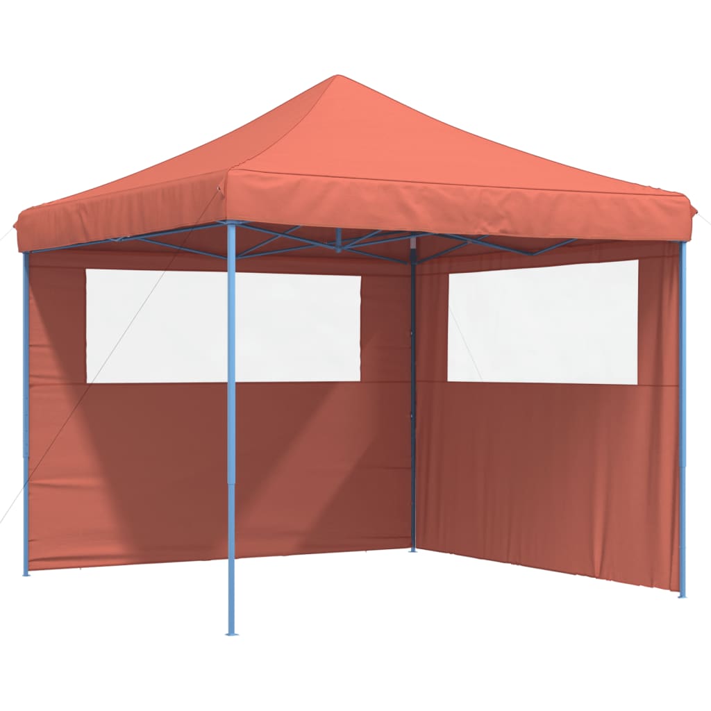 vidaXL Tente de réception pliable escamotable avec 2 parois latérales