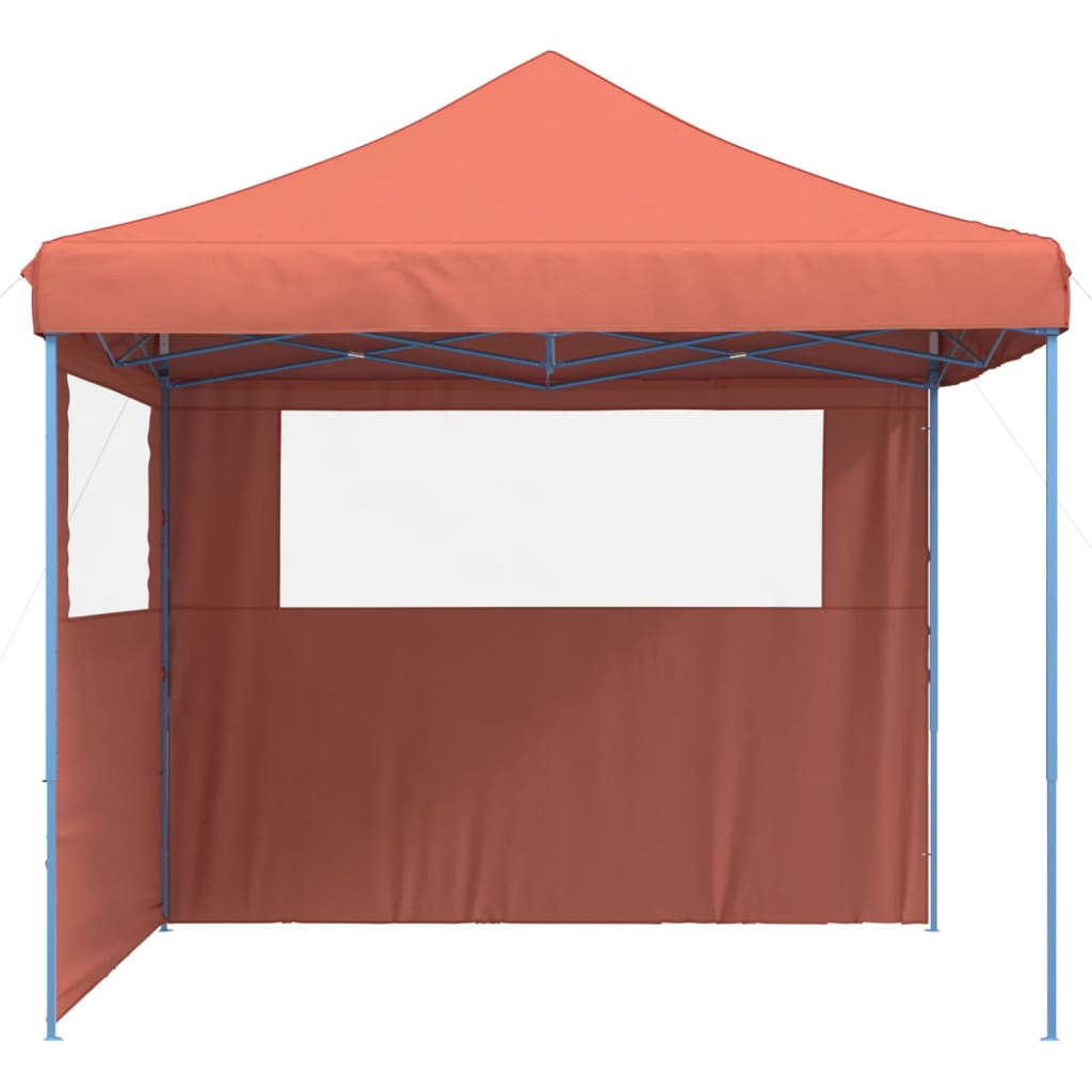 vidaXL Tente de réception pliable escamotable avec 2 parois latérales
