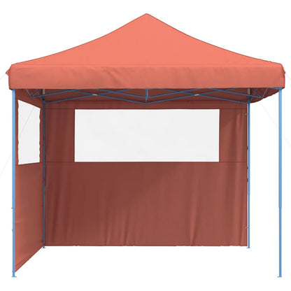 vidaXL Tente de réception pliable escamotable avec 2 parois latérales