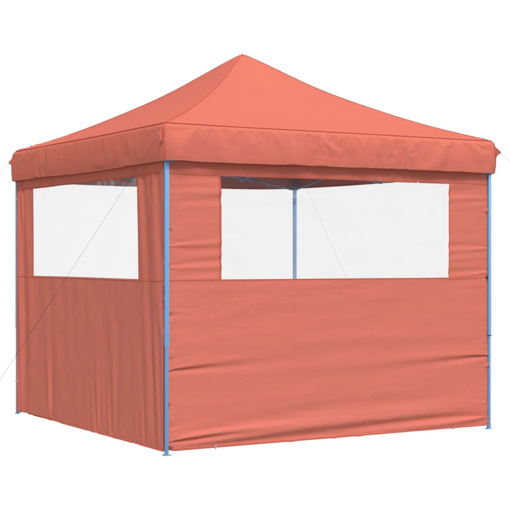 vidaXL Tente de réception pliable escamotable avec 2 parois latérales