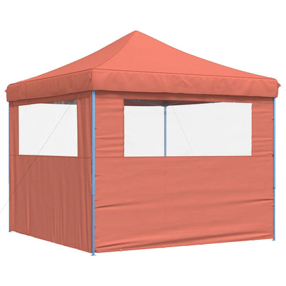 vidaXL Tente de réception pliable escamotable avec 2 parois latérales