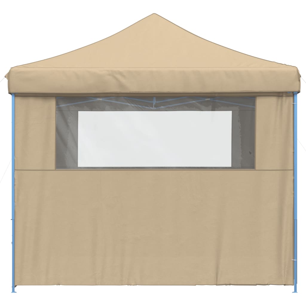 vidaXL Tente de réception pliable escamotable avec 4 parois latérales