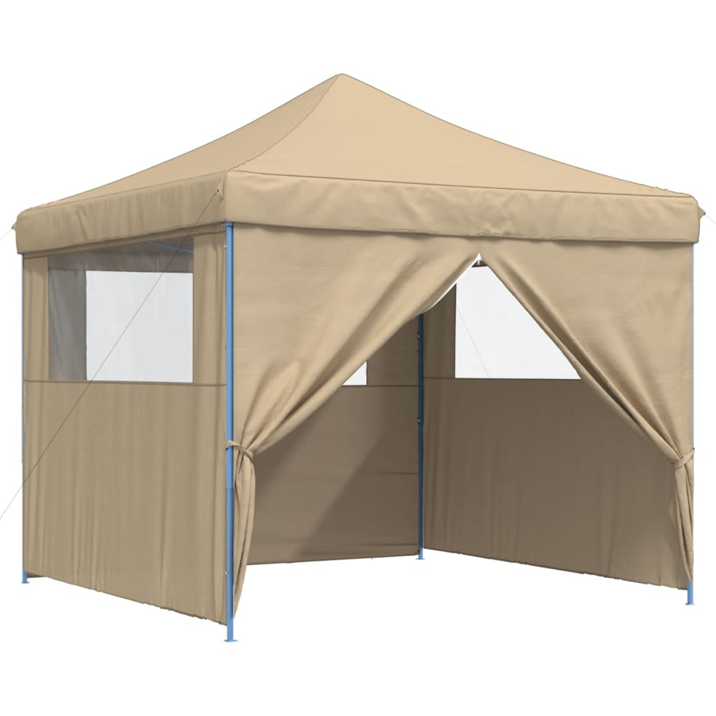 vidaXL Tente de réception pliable escamotable avec 4 parois latérales