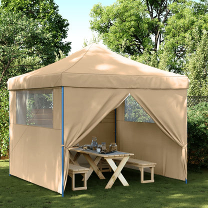 vidaXL Tente de réception pliable escamotable avec 4 parois latérales