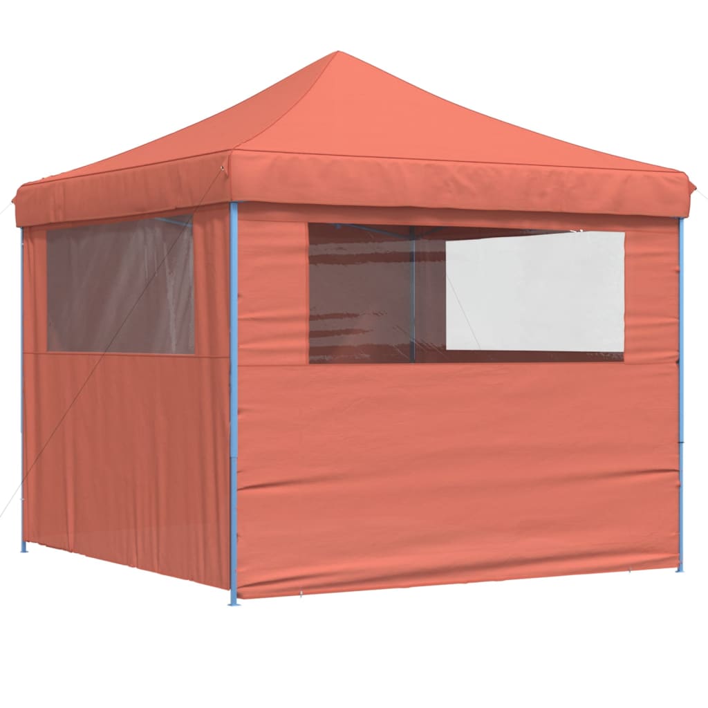 vidaXL Tente de réception pliable escamotable avec 4 parois latérales