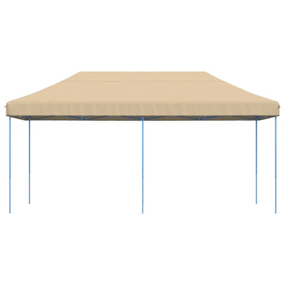 vidaXL Tente de réception pliable escamotable beige 580x292x315 cm