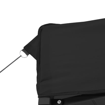 vidaXL Tente de réception pliable escamotable noir 580x292x315 cm