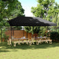 vidaXL Tente de réception pliable escamotable noir 580x292x315 cm