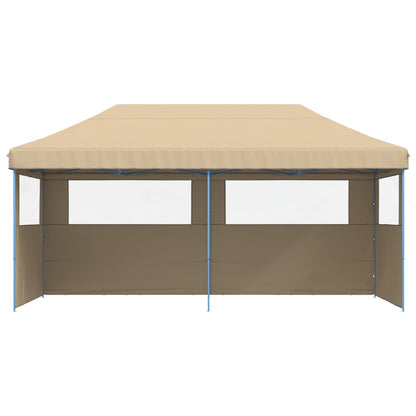vidaXL Tente de réception pliable escamotable avec 3 parois latérales