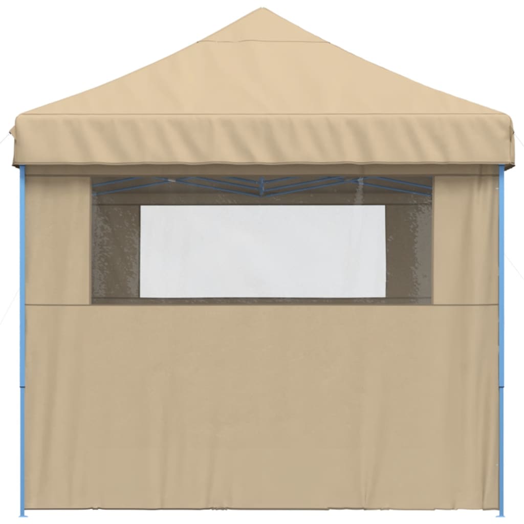 vidaXL Tente de réception pliable escamotable avec 3 parois latérales