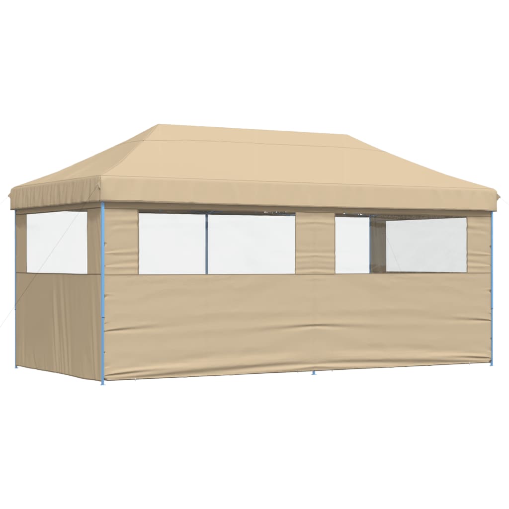 vidaXL Tente de réception pliable escamotable avec 3 parois latérales