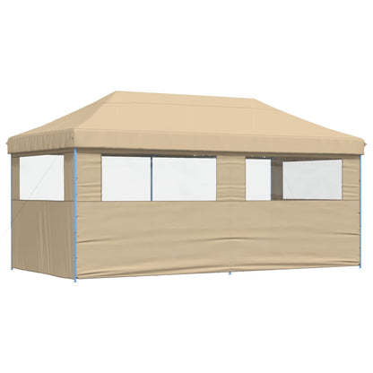 vidaXL Tente de réception pliable escamotable avec 3 parois latérales