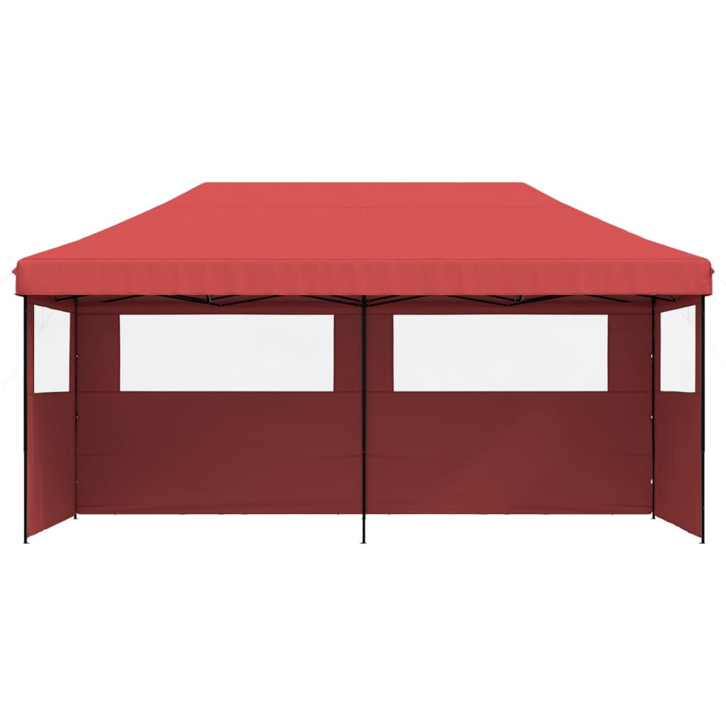 vidaXL Tente de réception pliable escamotable avec 3 parois latérales
