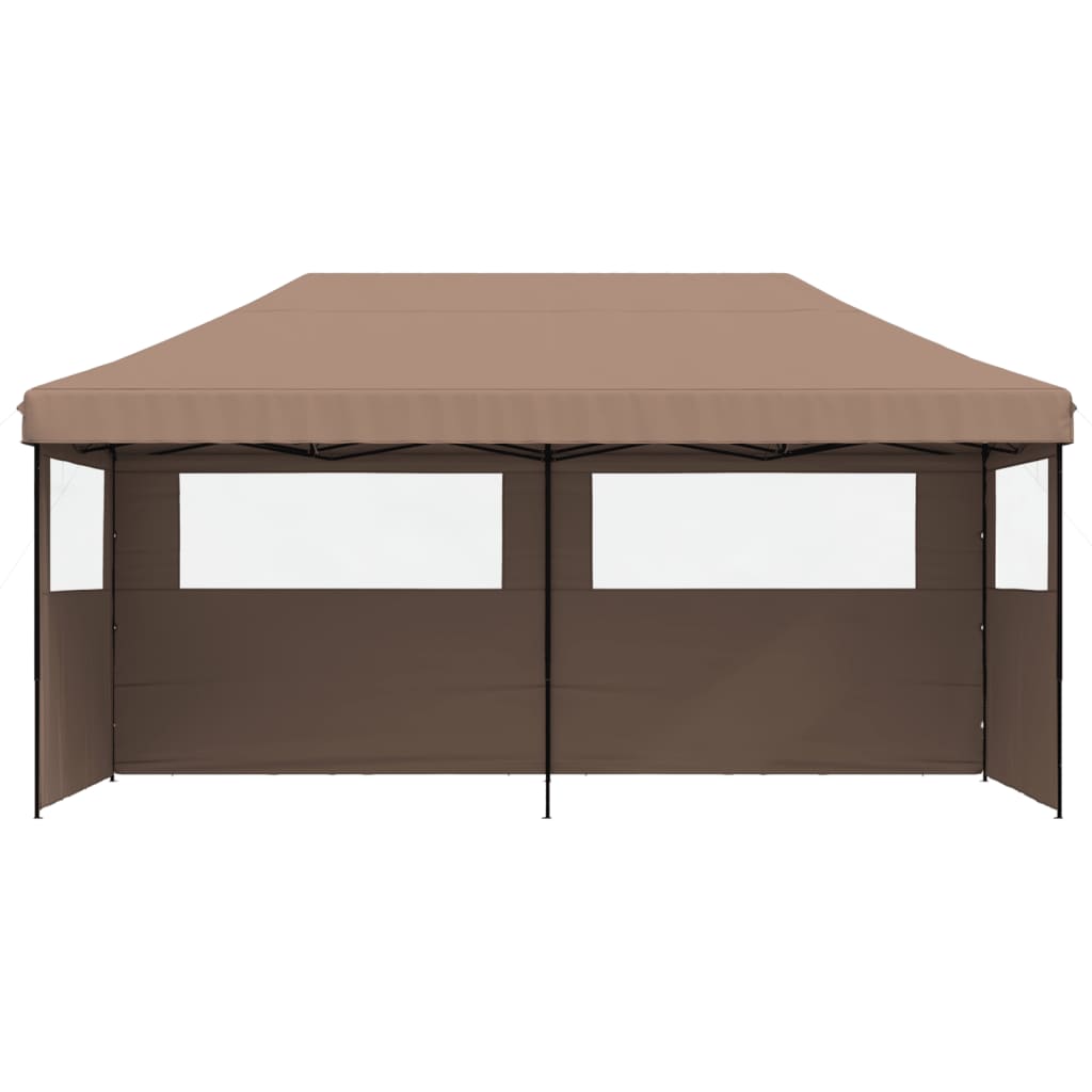 vidaXL Tente de réception pliable escamotable avec 3 parois latérales