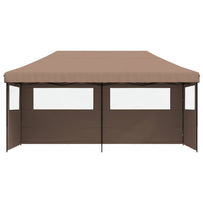 vidaXL Tente de réception pliable escamotable avec 3 parois latérales