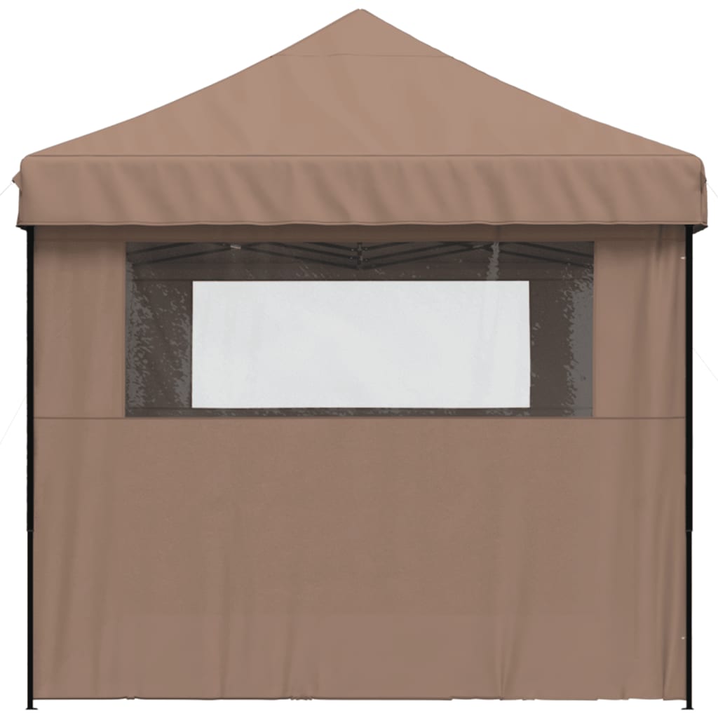 vidaXL Tente de réception pliable escamotable avec 3 parois latérales