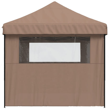 vidaXL Tente de réception pliable escamotable avec 3 parois latérales