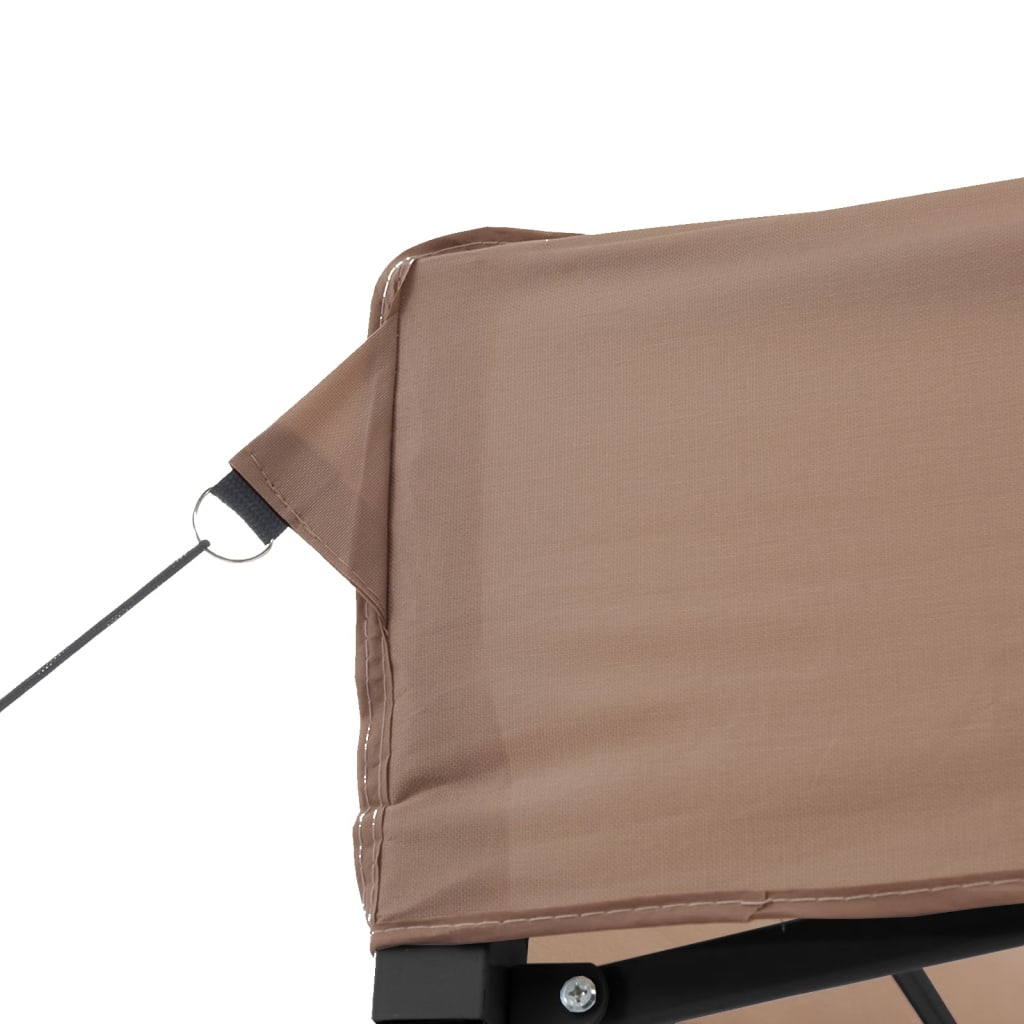 vidaXL Tente de réception pliable escamotable avec 3 parois latérales