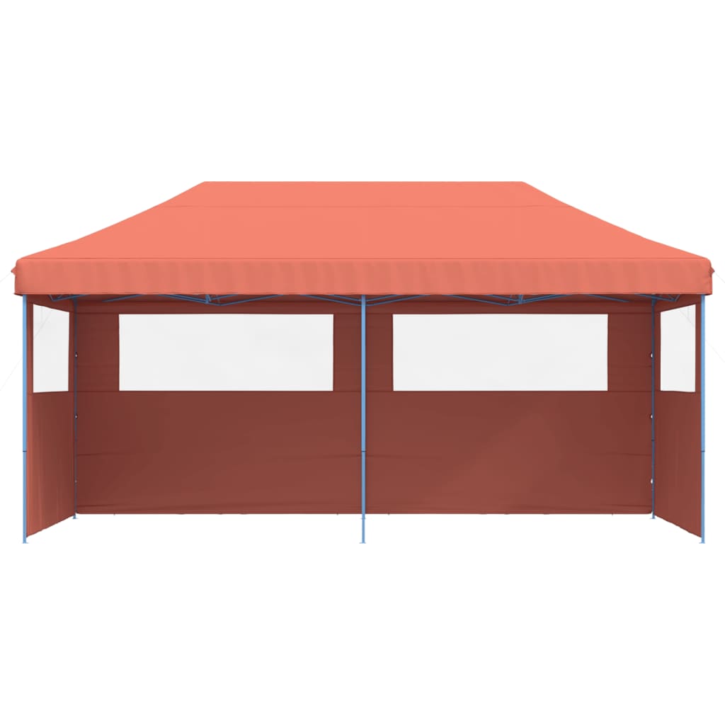 vidaXL Tente de réception pliable escamotable avec 3 parois latérales