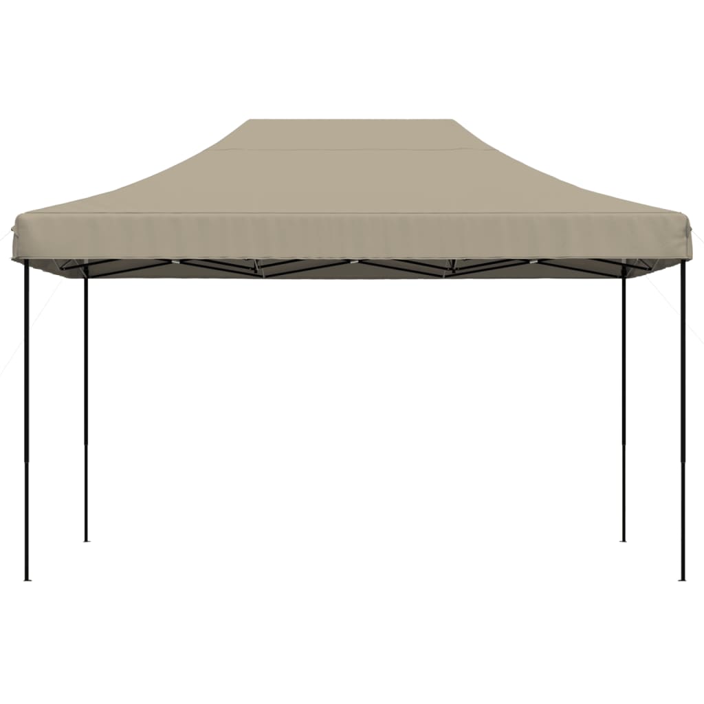vidaXL Tente de réception pliable escamotable taupe 440x292x315 cm