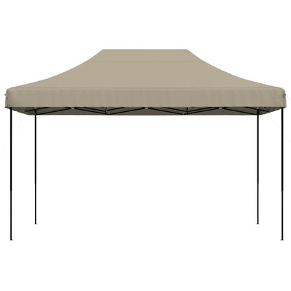 vidaXL Tente de réception pliable escamotable taupe 440x292x315 cm
