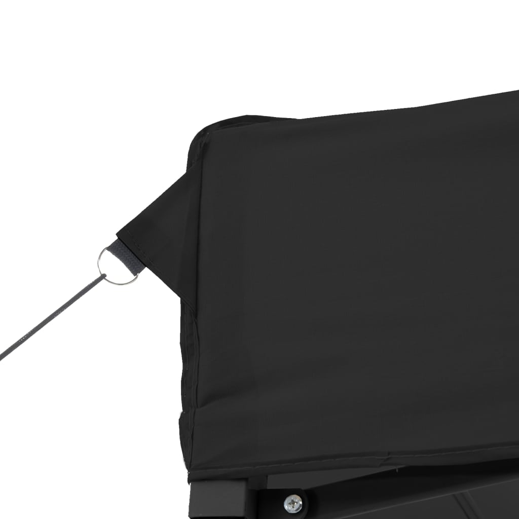 vidaXL Tente de réception pliable escamotable noir 440x292x315 cm