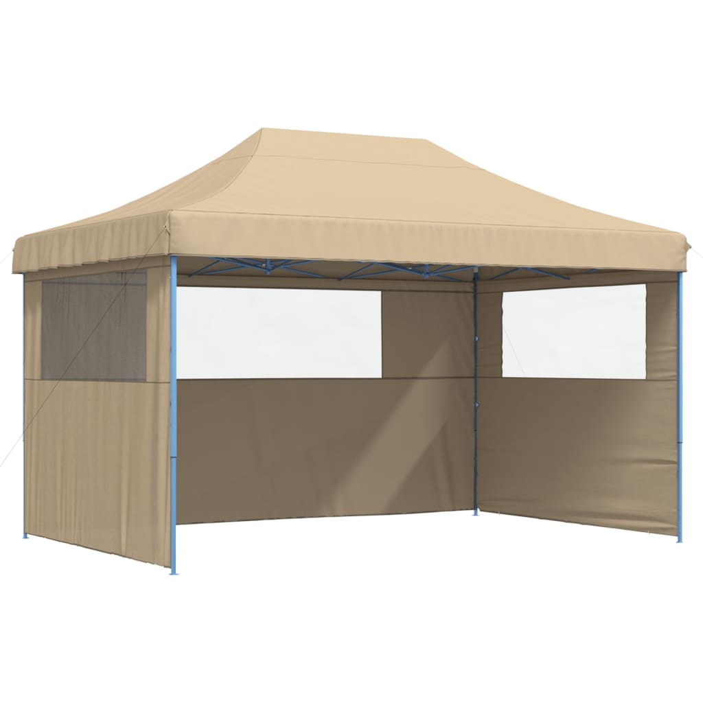vidaXL Tente de réception pliable escamotable avec 3 parois latérales