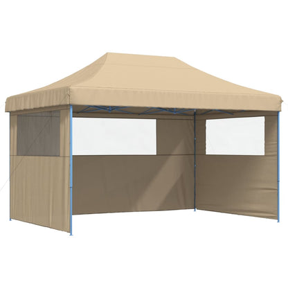 vidaXL Tente de réception pliable escamotable avec 3 parois latérales