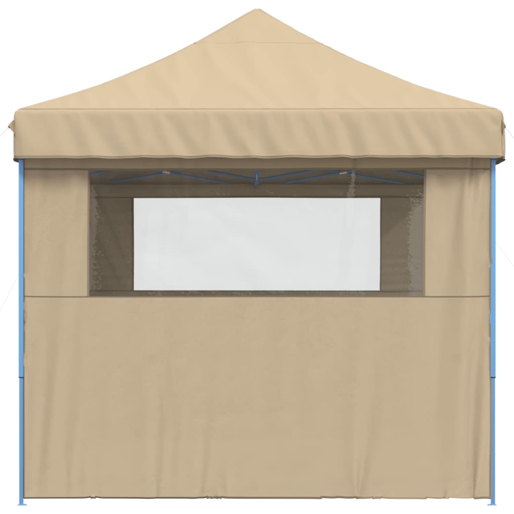 vidaXL Tente de réception pliable escamotable avec 3 parois latérales