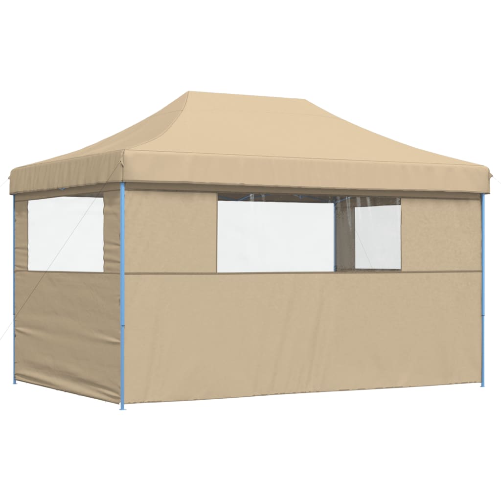 vidaXL Tente de réception pliable escamotable avec 3 parois latérales