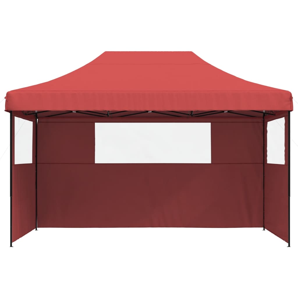 vidaXL Tente de réception pliable escamotable avec 3 parois latérales