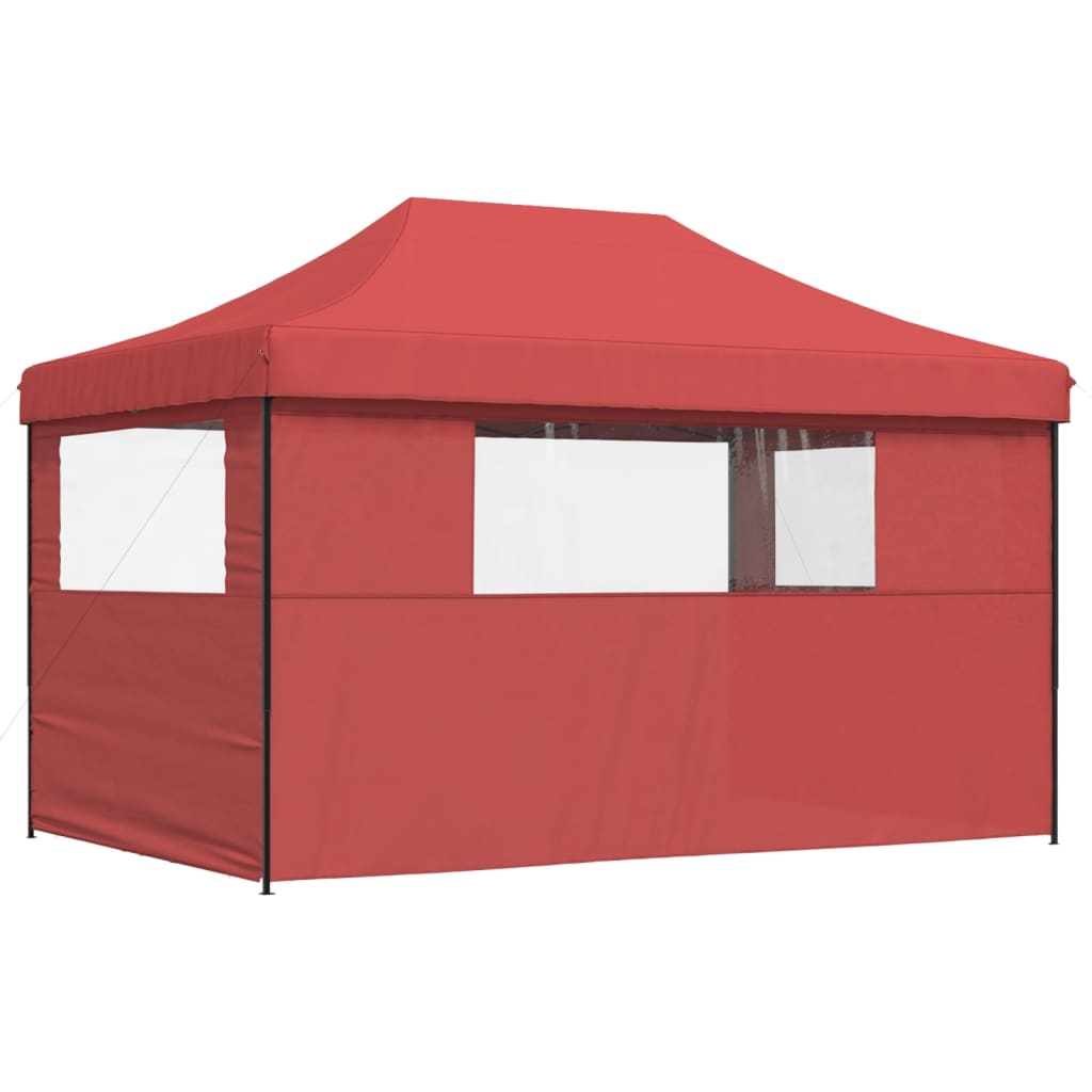 vidaXL Tente de réception pliable escamotable avec 3 parois latérales