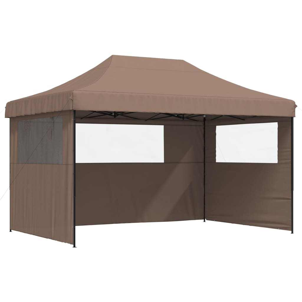 vidaXL Tente de réception pliable escamotable avec 3 parois latérales