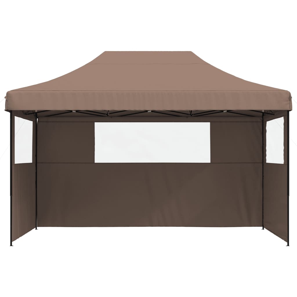 vidaXL Tente de réception pliable escamotable avec 3 parois latérales