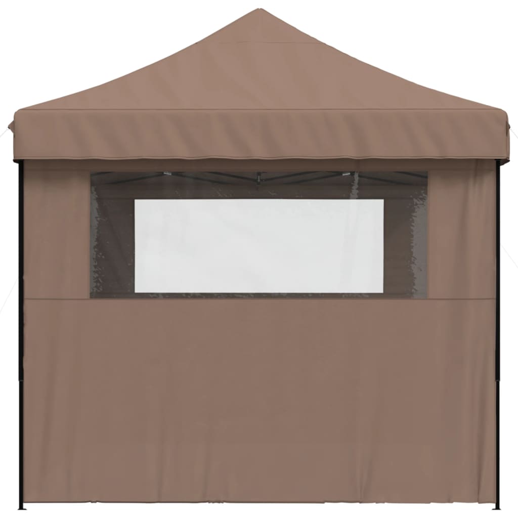 vidaXL Tente de réception pliable escamotable avec 3 parois latérales