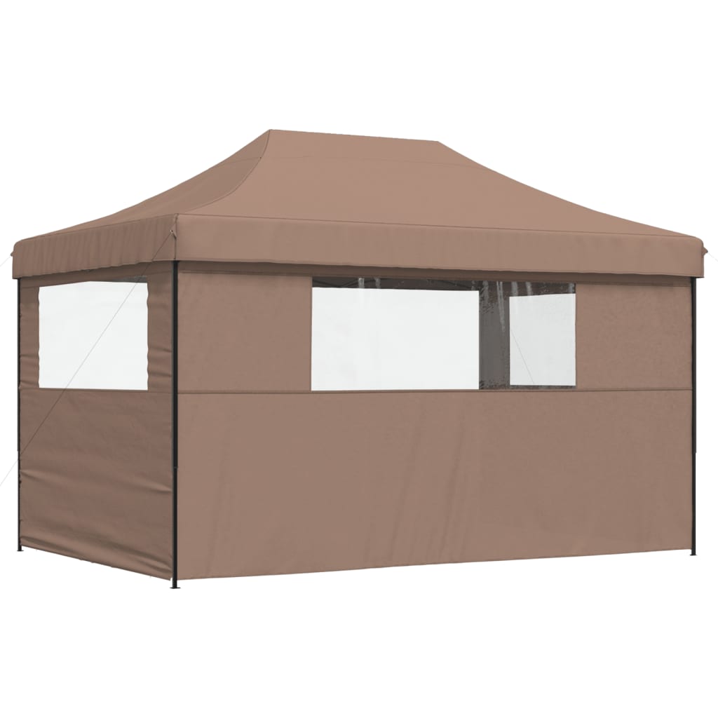 vidaXL Tente de réception pliable escamotable avec 3 parois latérales